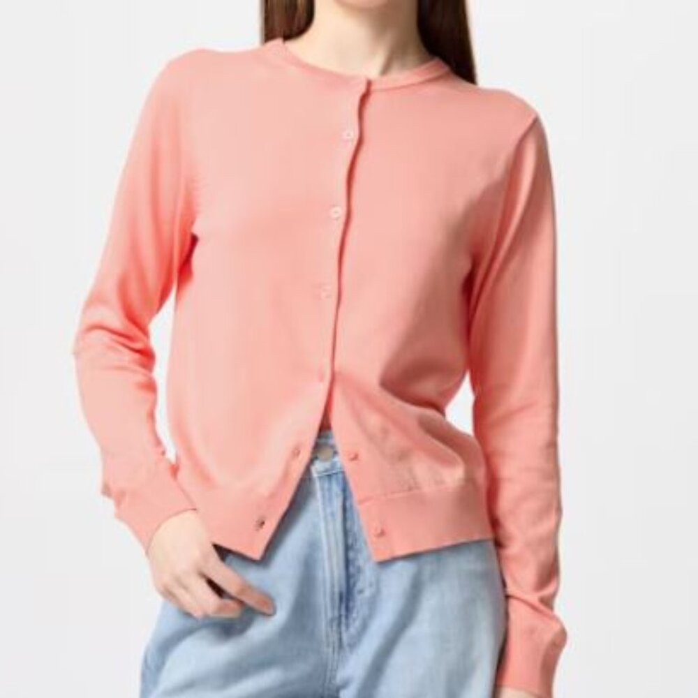 Uniqlo UV Protection M Pink Cardigan - NWT + FREE GIFT